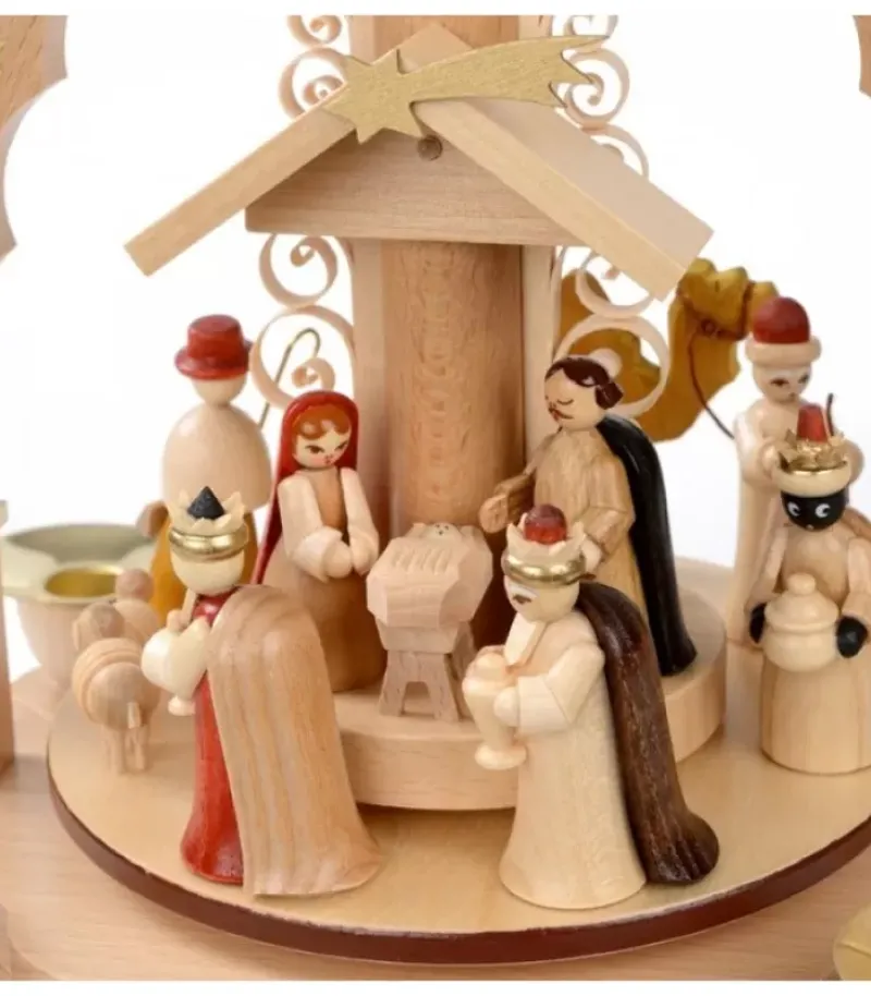 Pyramide A 4 Bougies En Bois Pour Un Noël Traditionnel|Richard Glasser, Pyramides de Noël allemandes Online