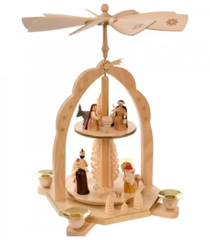 Pyramide Avec Scene De Crèche De Noël Complete|Richard Glasser, Pyramides de Noël allemandes Online