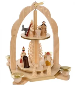 Pyramide Avec Scene De Crèche De Noël Complete|Richard Glasser, Pyramides de Noël allemandes Online