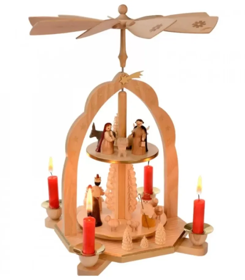Pyramide Avec Scene De Crèche De Noël Complete|Richard Glasser, Pyramides de Noël allemandes Online