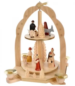 Pyramide Avec Scene De Crèche De Noël Complete|Richard Glasser, Pyramides de Noël allemandes Online