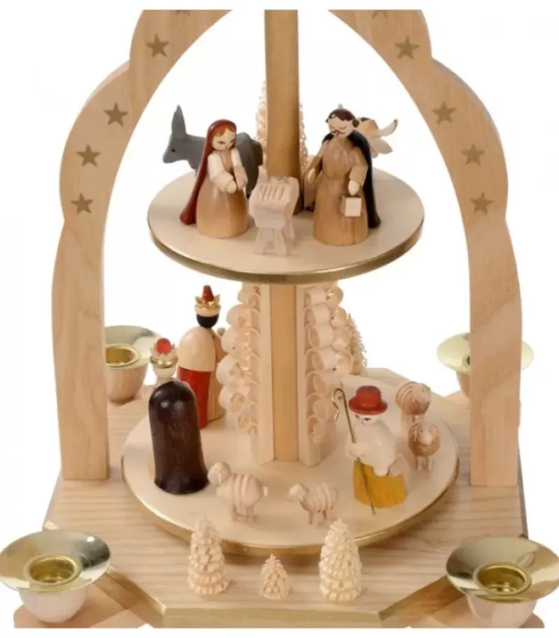 Pyramide Avec Scene De Crèche De Noël Complete|Richard Glasser, Pyramides de Noël allemandes Online