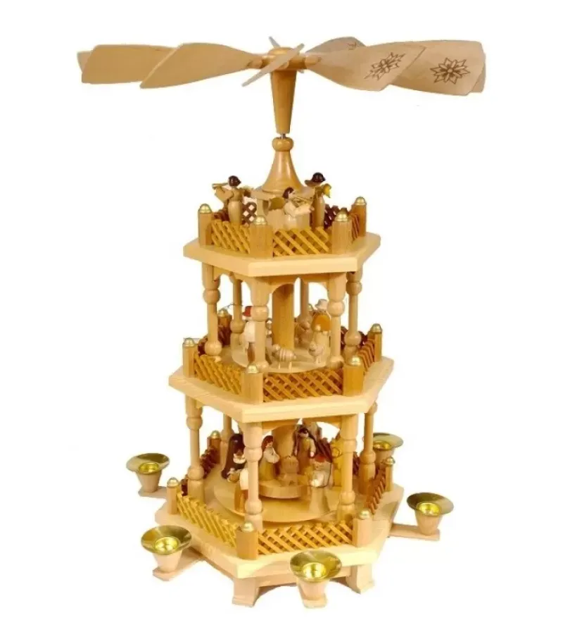 Pyramide D'Allemagne Avec 2 Etages|Richard Glasser, Pyramides de Noël allemandes New
