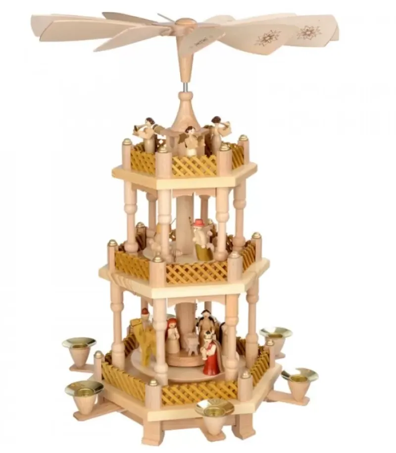 Pyramide D'Allemagne Avec 2 Etages|Richard Glasser, Pyramides de Noël allemandes New