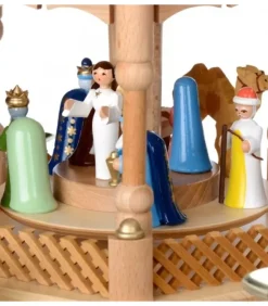 Pyramide De Noël 2 Etages Avec Personnages Couleur|Richard Glasser, Pyramides de Noël allemandes