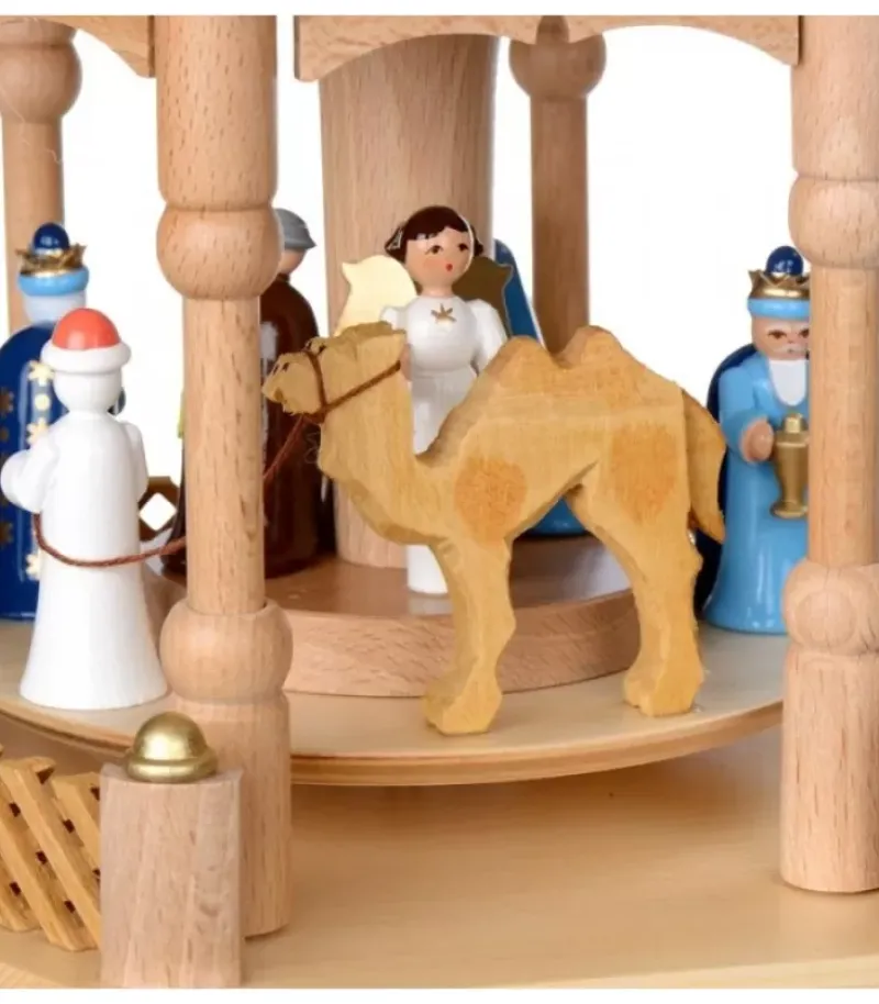 Pyramide De Noël 2 Etages Avec Personnages Couleur|Richard Glasser, Pyramides de Noël allemandes