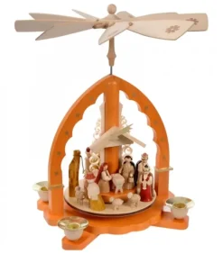 Pyramide De Noël Allemande Avec Une Arche Couleur Ocre|Richard Glasser, Pyramides de Noël allemandes Best