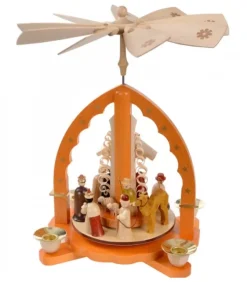 Pyramide De Noël Allemande Avec Une Arche Couleur Ocre|Richard Glasser, Pyramides de Noël allemandes Best