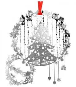 Sapin Argente Et Cadeaux De Noël A Suspendre|Pluto Produkter, déco de Noël Scandinave Hot