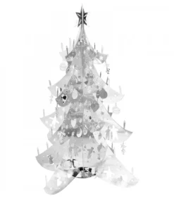 Sapin De Noël Design, Metal Argente, 12 Cm|Pluto Produkter, déco de Noël Scandinave Discount