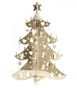 Sapin De Noël Dore Moderne En Metal, 12 Cm|Pluto Produkter, déco de Noël Scandinave Sale
