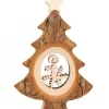 Sapin De Noël En Bois Avec Bougie Ciselee, 12 Cm|Waldfabrik, photophore en bois et étoile sapin de Noël Sale