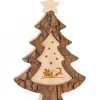 Sapin De Noël En Bois Avec Gravure Père Noël Et Luge, 15 Cm|Waldfabrik, photophore en bois et étoile sapin de Noël Clearance