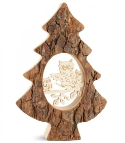 Sapin En Bois Avec Chouette Ciselee, 18,5 Cm|Zyx Music, chants de Noël Allemands traditionnels Online