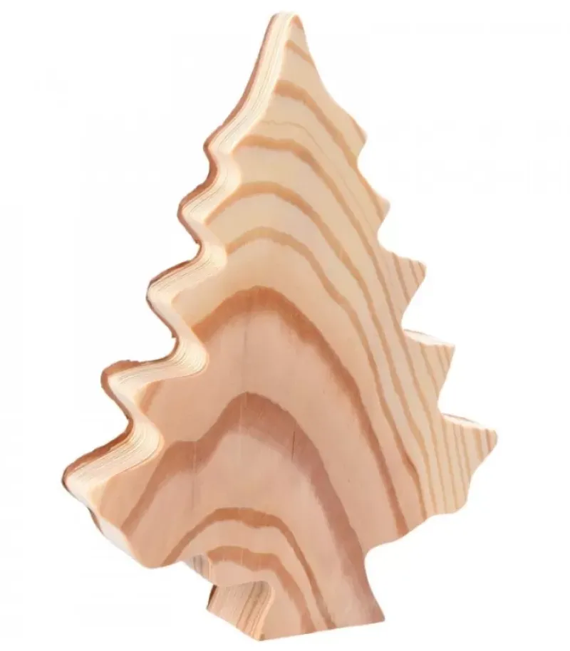 Sapin En Bois Déco En Ecorce 20 Cm|Waldfabrik, photophore en bois et étoile sapin de Noël Online