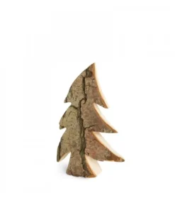 Sapin En Bois, Forme Penchee, 12 Cm|Waldfabrik, photophore en bois et étoile sapin de Noël Outlet
