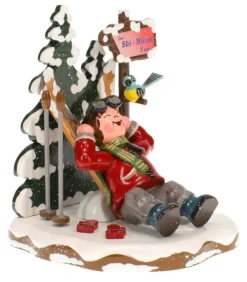 Skieur Au Repos - Village De Noël Miniature|Hubrig, figurines pour enfant Sale