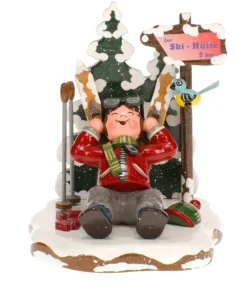 Skieur Au Repos - Village De Noël Miniature|Hubrig, figurines pour enfant Sale
