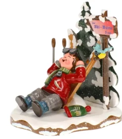 Skieur Au Repos - Village De Noël Miniature|Hubrig, figurines pour enfant Sale