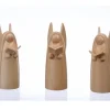 Trois Anges De Noël En Bois Pour Crèche, 6 Cm|Schalling, crèche moderne New