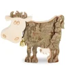 Vache En Bois, 9 Cm|Waldfabrik, photophore en bois et étoile sapin de Noël Outlet