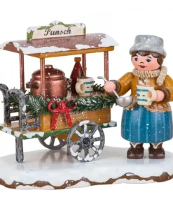Village De Noël Miniature, Vendeuse De Vin Chaud|Hubrig, figurines pour enfant Online
