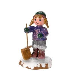 Village De Noël Miniature, Fillette Et Pelle À Neige|Hubrig, figurines pour enfant Online