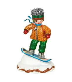 Village De Noël Miniature, Snowboarder|Hubrig, figurines pour enfant Sale
