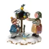 Village De Noël Miniature, Grand-Mere Et Oiseaux|Hubrig, figurines pour enfant New