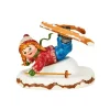 Village De Noël Miniature, Fillette Chutant A Ski|Hubrig, figurines pour enfant Sale