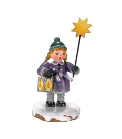 Village De Noël Miniature, Fillette Avec Etoile|Hubrig, figurines pour enfant Outlet