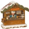 Village Noël Miniature, Chalet Marche De Noël Vendeur De Saucisses|Hubrig, figurines pour enfant New