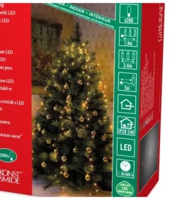 Voile Guirlande Pour Sapin De Noël, 200 Diodes Led|Konstsmide, guirlandes lumineuses de Noël Clearance