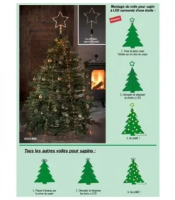 Voile Guirlande Pour Sapin De Noël, 200 Diodes Led|Konstsmide, guirlandes lumineuses de Noël Clearance
